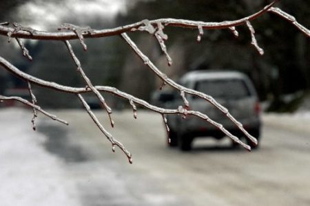 icy slick roads