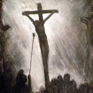 Jesus on the cross sketch I Thirst