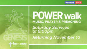 power walk saturday service music prayer preaching genesis immanuel lutheran joplin missouri lcms church