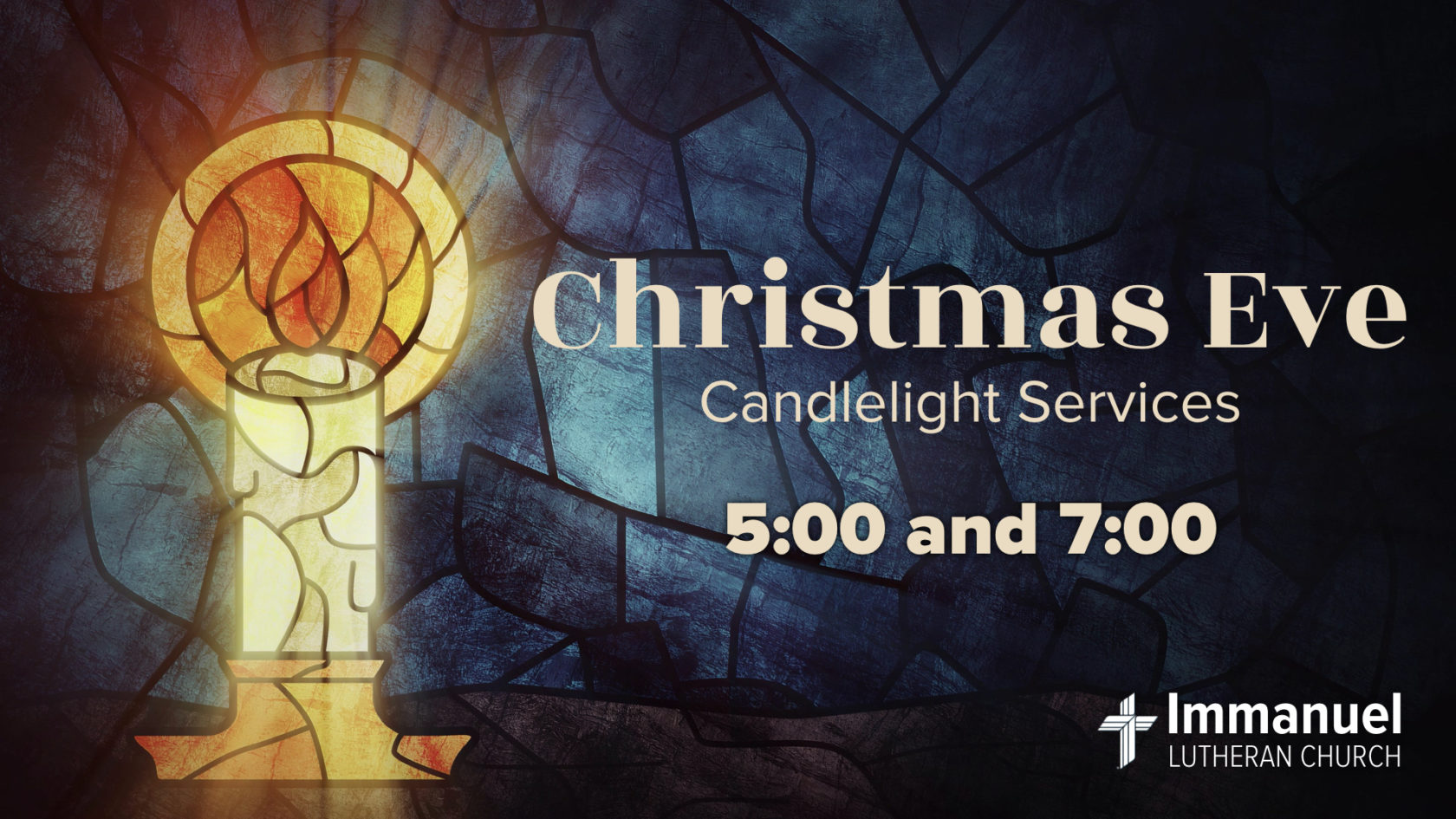 Christmas Eve Candlelight Service. Immanuel Lutheran Church LCMS in Joplin, Missouri.