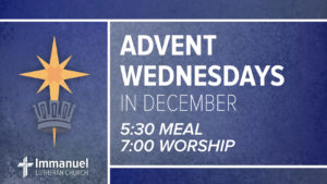 advent wednesday immanuel lutheran church joplin missouri meal worship december family