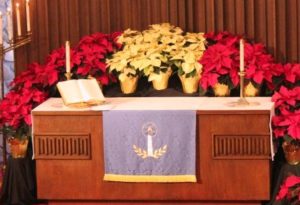 advent christmas altar immanuel lutheran church joplin missouri