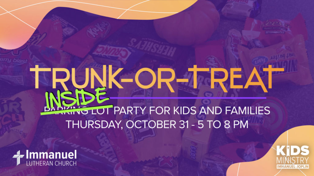 trunk or treat moved inside