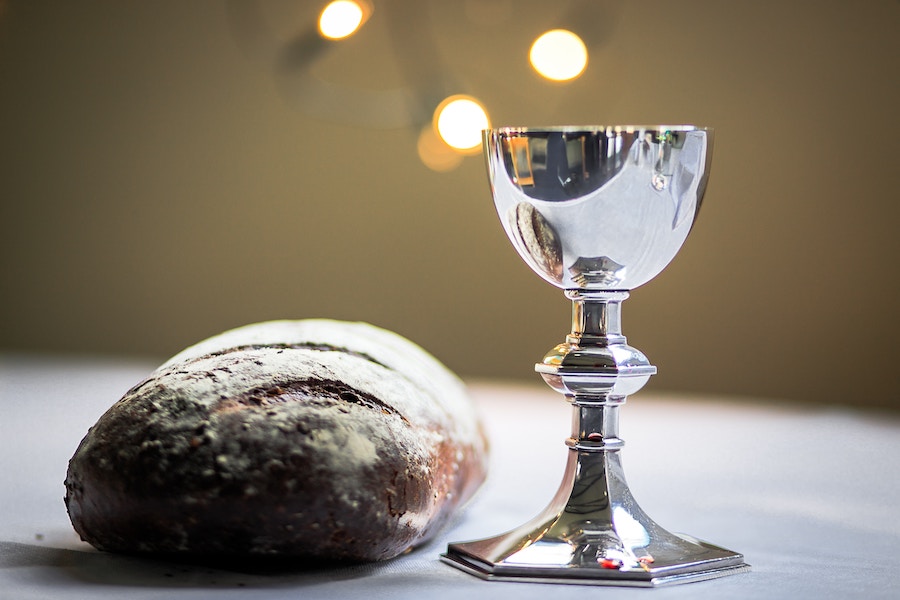 Bread and chalice for Holy Communion