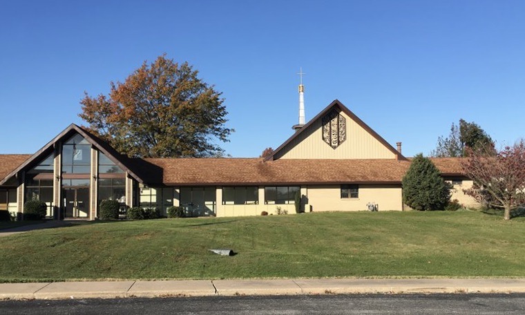 Immanuel Lutheran Church LCMS. Joplin, Missouri. 2616 Connecticut Avenue. exterior of church building on a sunny autumn day.