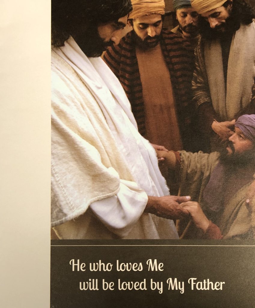Hope Active in Unexpected Places. Sixth Sunday of Easter. He who loves Me will be loved by My Father. Bulletin Cover for May 17, 2020.