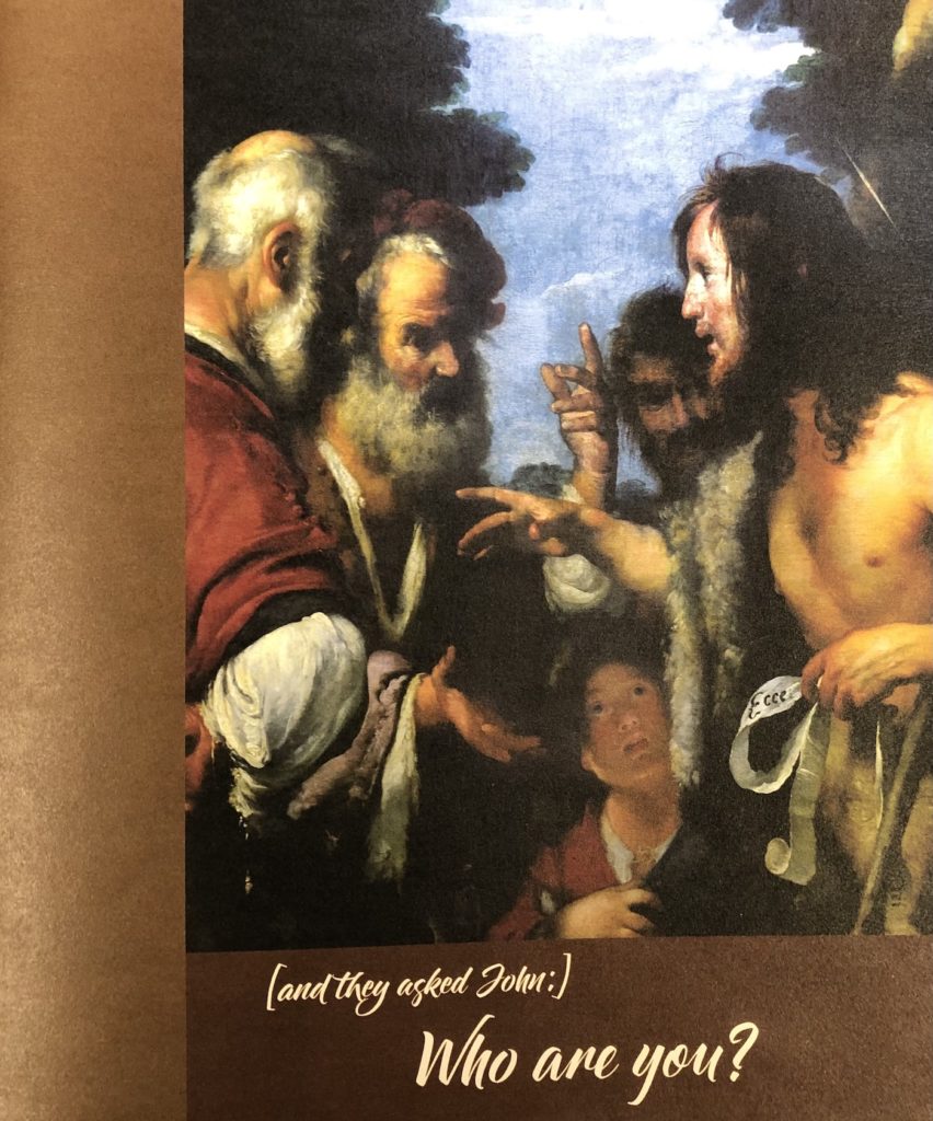 And they asked John, Who are you? Third Sunday in Advent Bulletin Cover. Immanuel Lutheran Church LCMS. Joplin Missouri.