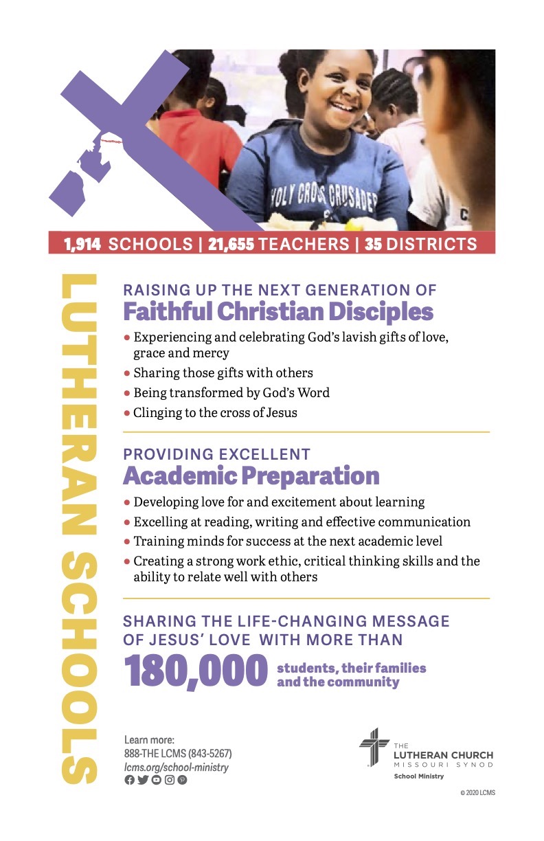 lutheran schools week 2021 bulletin insert