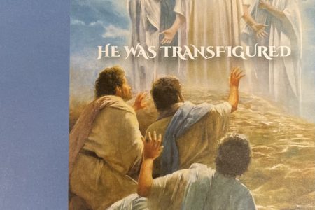 Transfiguration Sunday bulletin cover. Immanuel Lutheran Church LCMS. Joplin Missouri.