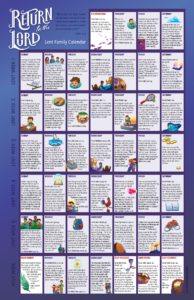 LENT 2021 2 2021 Lent Family Calendar