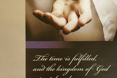 lent 1. The time is fulfilled, and the kingdom of God is at hand; repent and believe in the gospel. Immanuel Lutheran Church LCMS. Joplin Missouri.