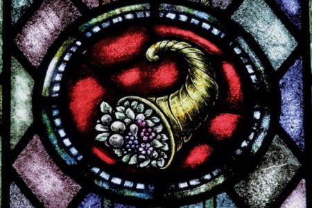 stewardship stained glass cornucopia