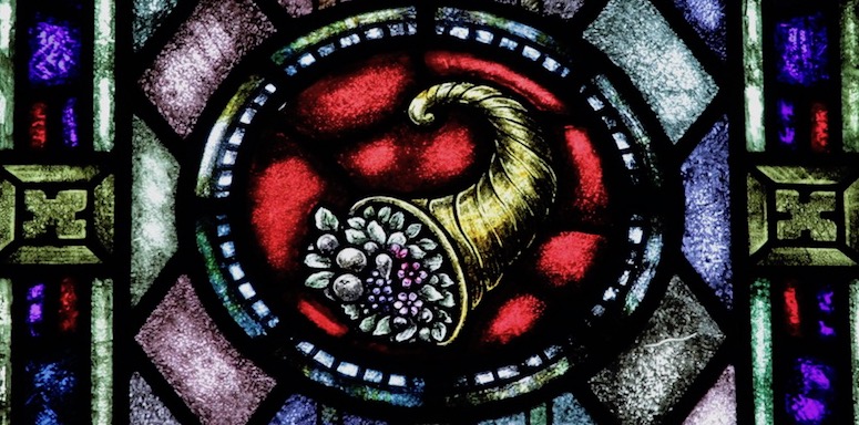 stewardship stained glass cornucopia