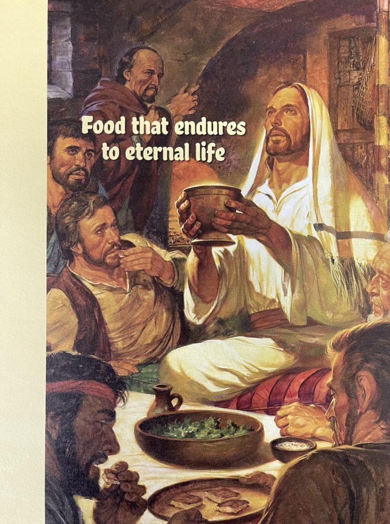 Pentecost 10 Bulletin Cover. Food that endures to eternal life. Immanuel Lutheran Church LCMS. Joplin Missouri.