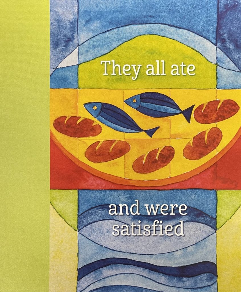 Pentecost 8 Bulletin Cover. They all ate and were satisfied. Immanuel Lutheran Church LCMS. Joplin Missouri.