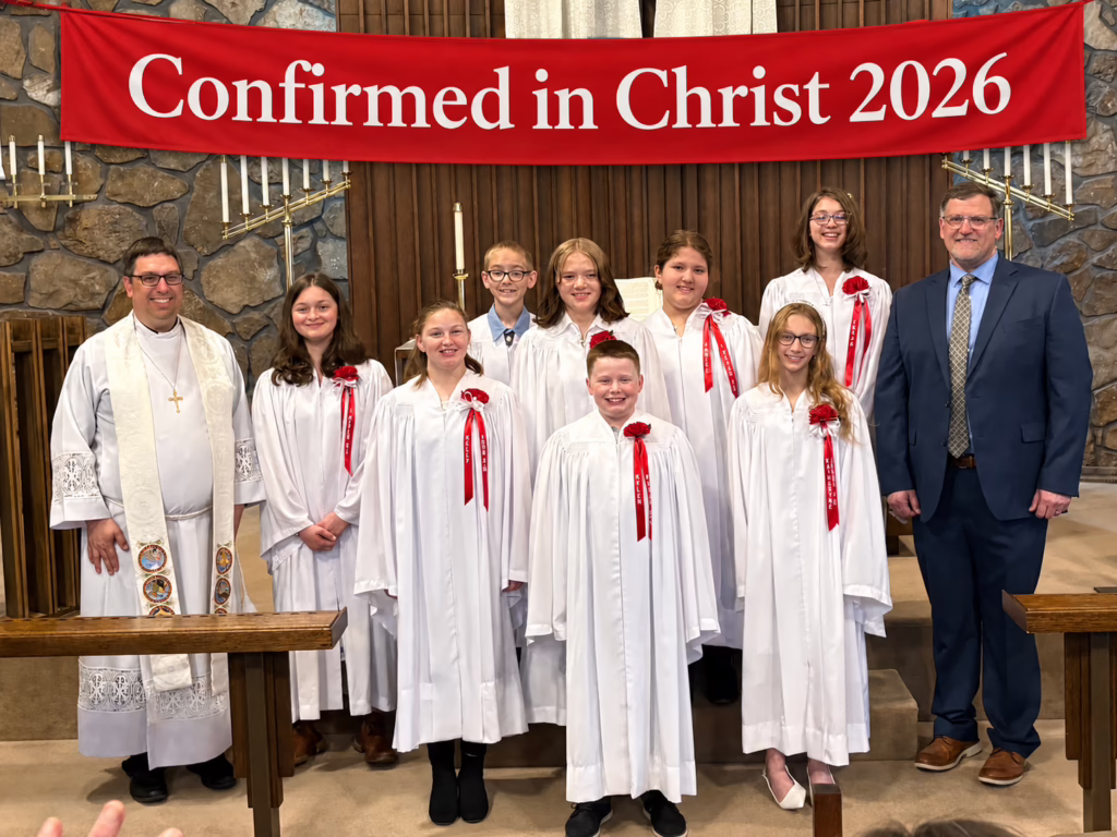 2026 Confirmation Class at Immanuel Lutheran Church in Joplin, Missouri